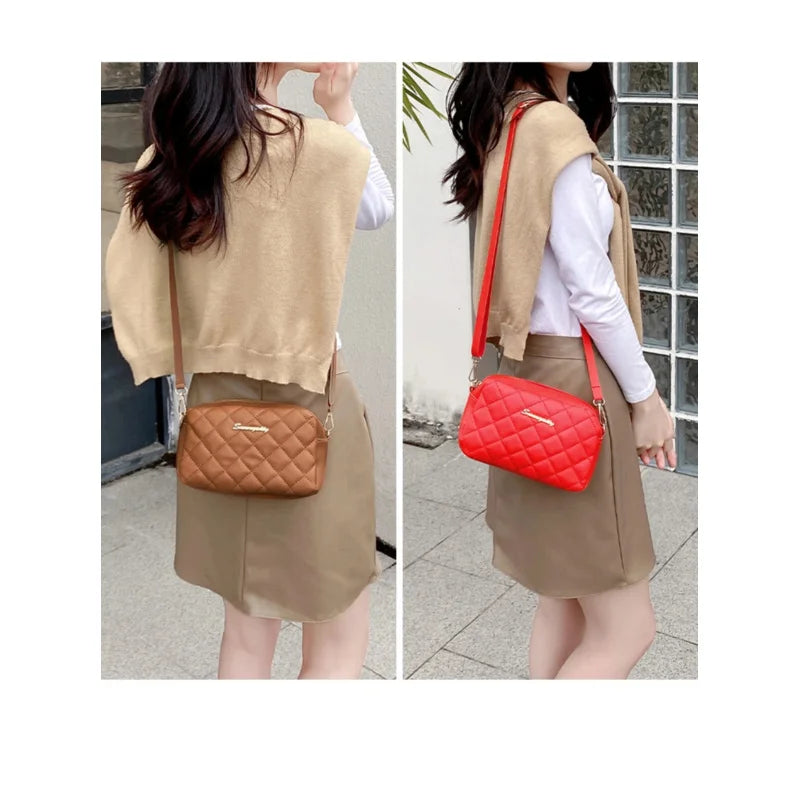 Tassel Crossbody Bag — Quilted Chain Shoulder Bag for Women