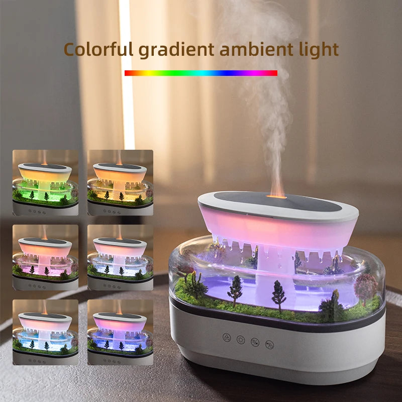 Rain Cloud Aroma Diffuser — Humidifier, Night Light & White Noise