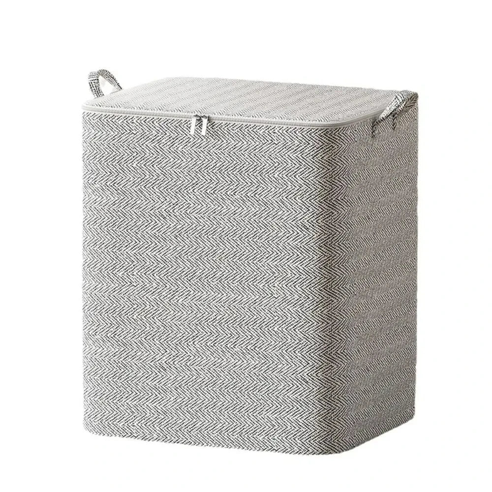 Foldable Closet Storage Bag with Zipper — Dust-Proof Quilt & Comforter Organizer Bin