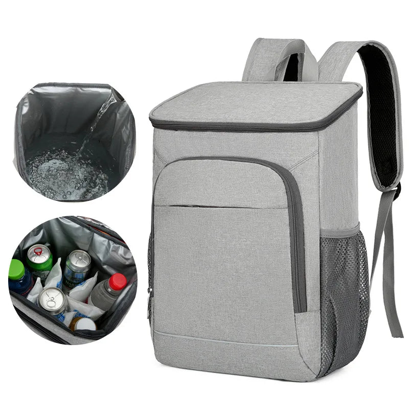 Insulated Picnic Backpack — Large Capacity Thermal Cooler Bag for Camping & Outdoor