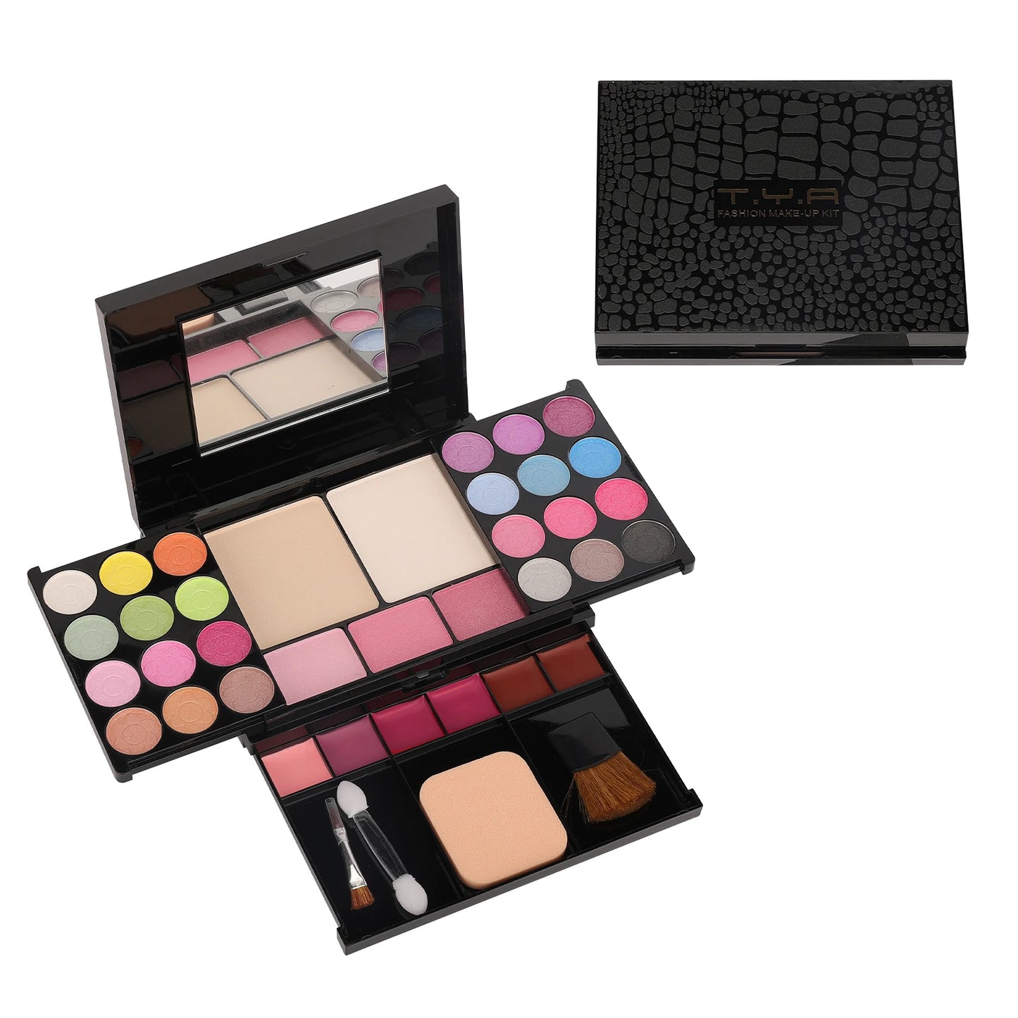 35-Color Pearl Eyeshadow Palette — Nude & Smoky Eye Makeup Set for Women