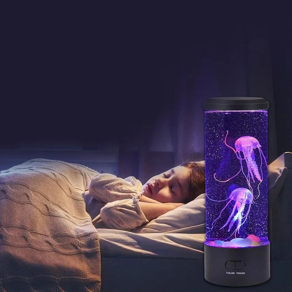 LED Jellyfish Night Light — Colorful Atmosphere Lamp with Remote Control