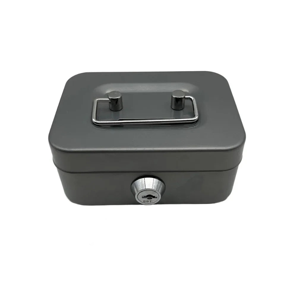 Portable Metal Cash Box with Key Lock