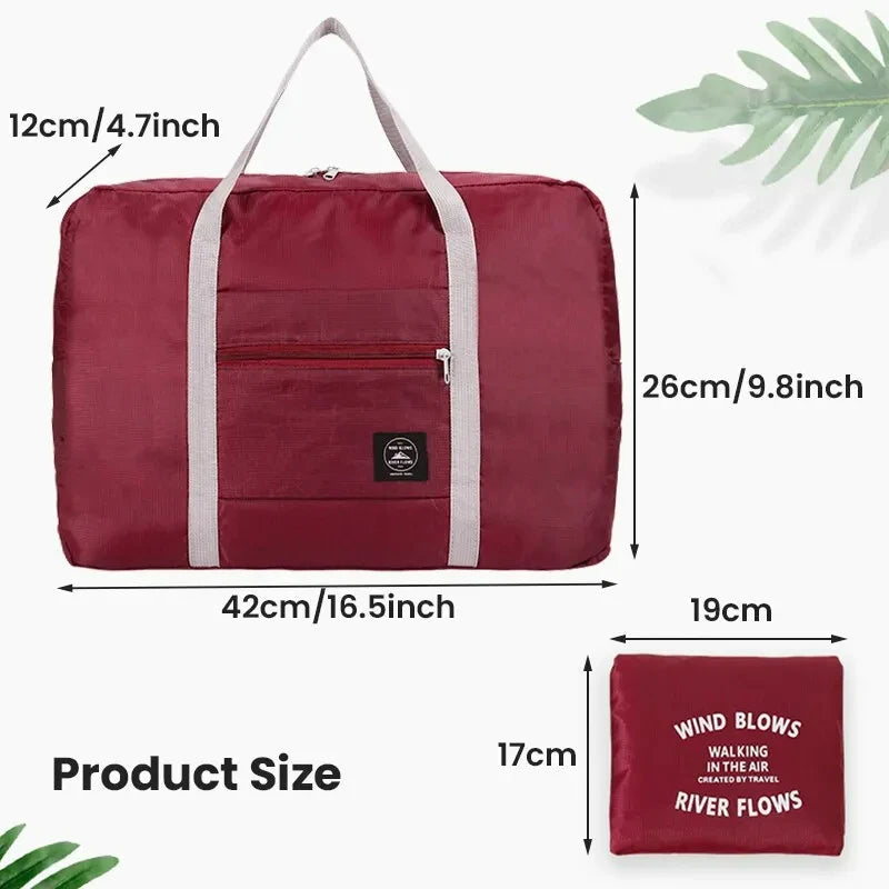 2-Pack Foldable Travel Duffel Bag — Carry On, Weekender & Gym Bag