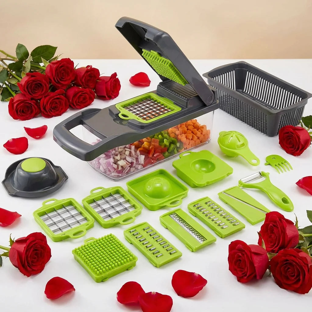 Hand-Guard Vegetable Cutter — Safe Slice Kitchen Tool for Fast, Finger-Safe Meal Prep