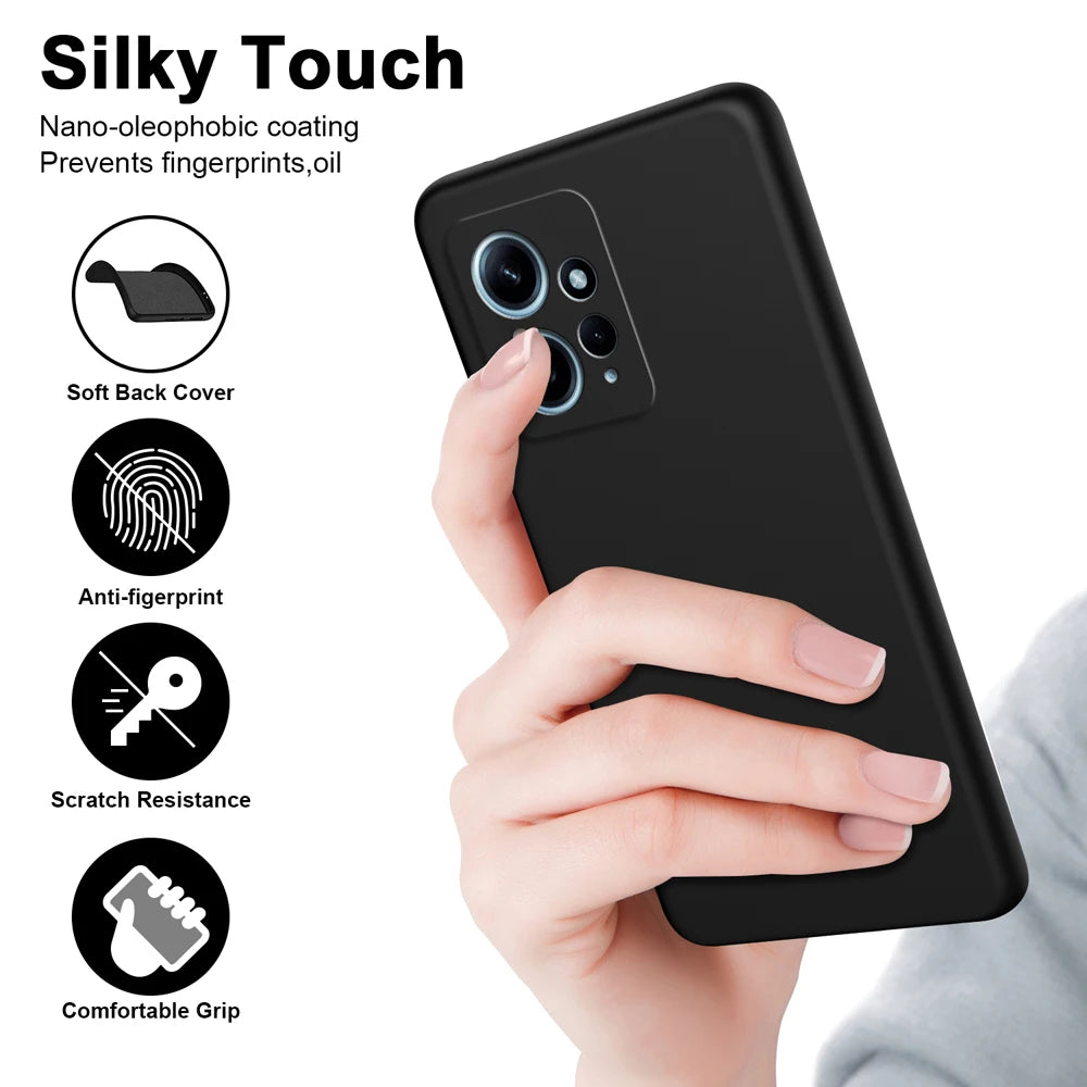 Shockproof Silicone Case for Redmi Note 12 (4G)