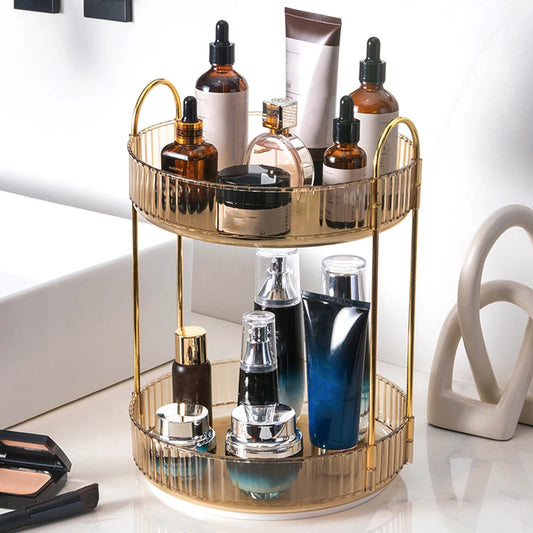 360° Rotating Makeup & Skincare Organizer Tower