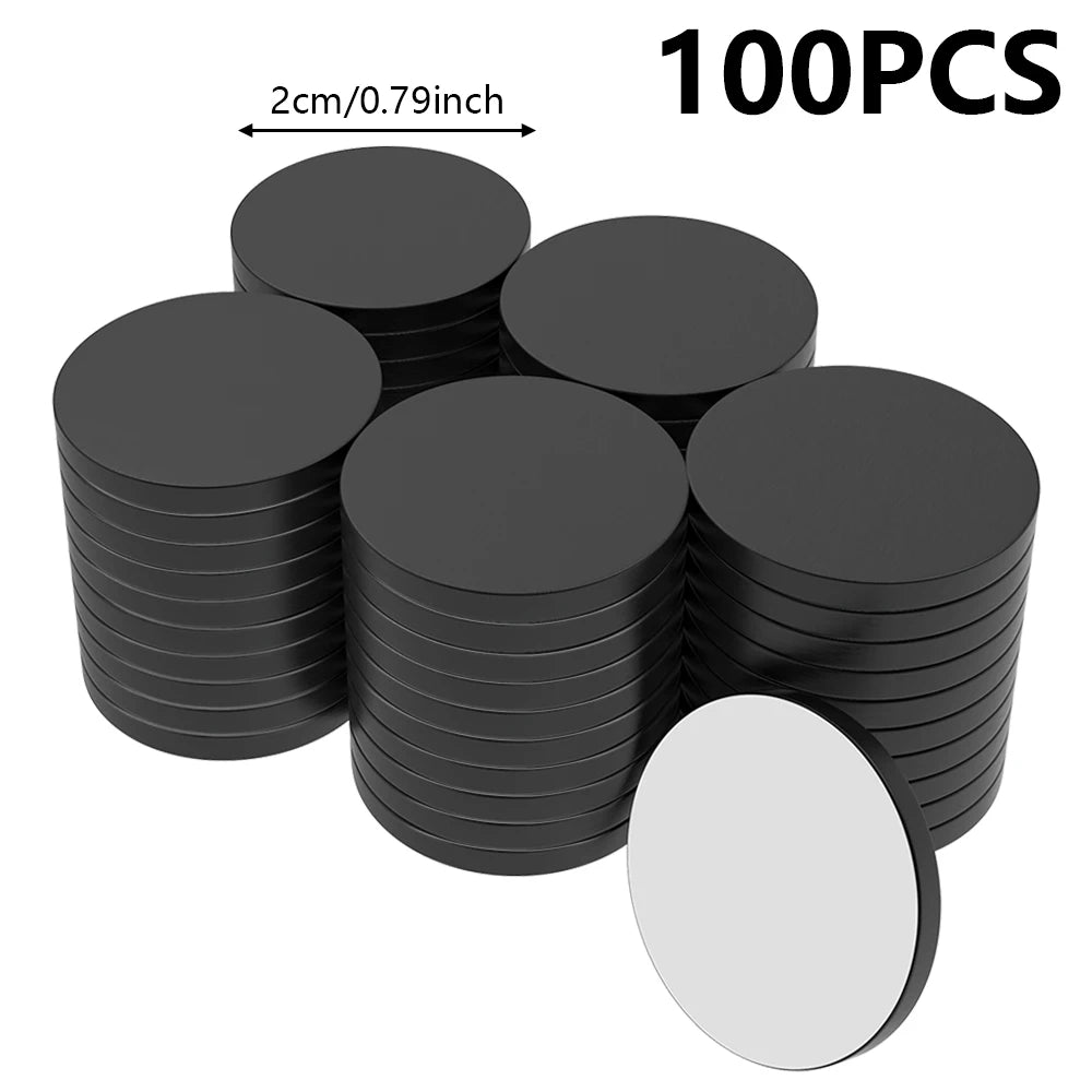 Self-Adhesive Round Magnets — 20×2mm DIY Pack