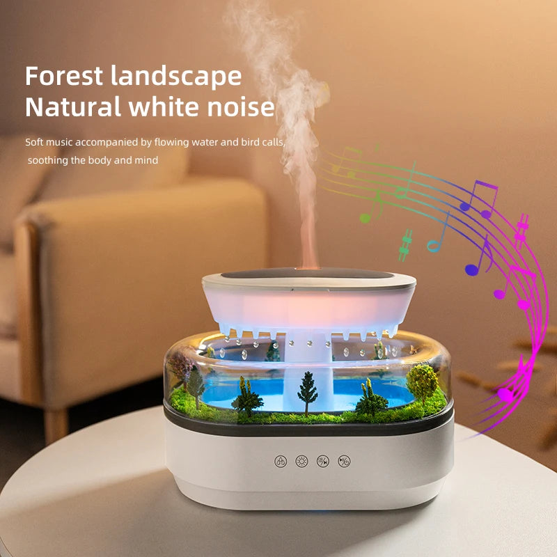 Rain Cloud Aroma Diffuser — Humidifier, Night Light & White Noise