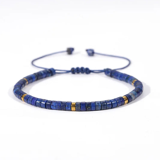 Natural Lapis Lazuli Stone Woven Bracelet
