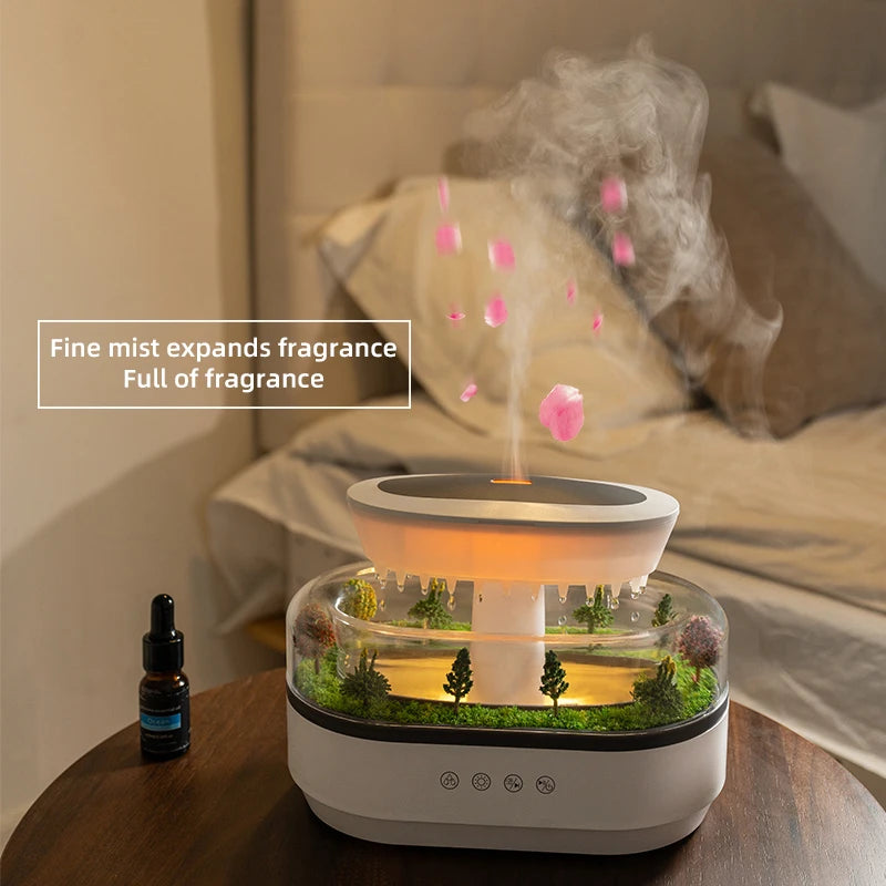 Rain Cloud Aroma Diffuser — Humidifier, Night Light & White Noise