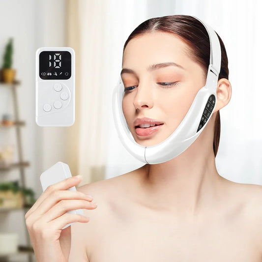 Rechargeable V Face Massager — LED Facial Lifting Beauty Device