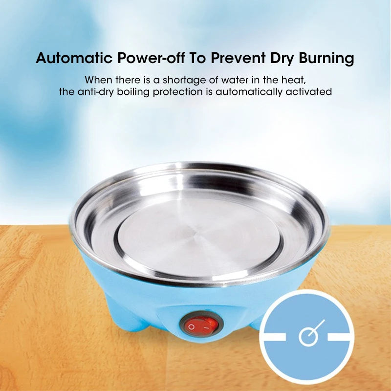 7-Egg Electric Egg Cooker — Auto Shut-Off for Boiled, Poached & Steamed Eggs