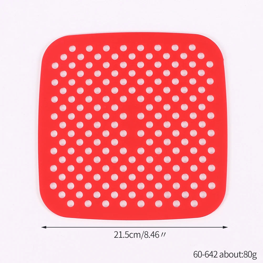 Reusable Silicone Air Fryer Liner — Non-Stick Baking Mat for Air Fryers