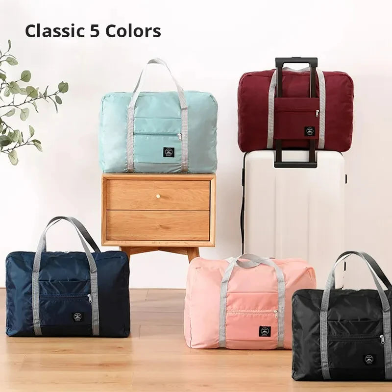 2-Pack Foldable Travel Duffel Bag — Carry On, Weekender & Gym Bag