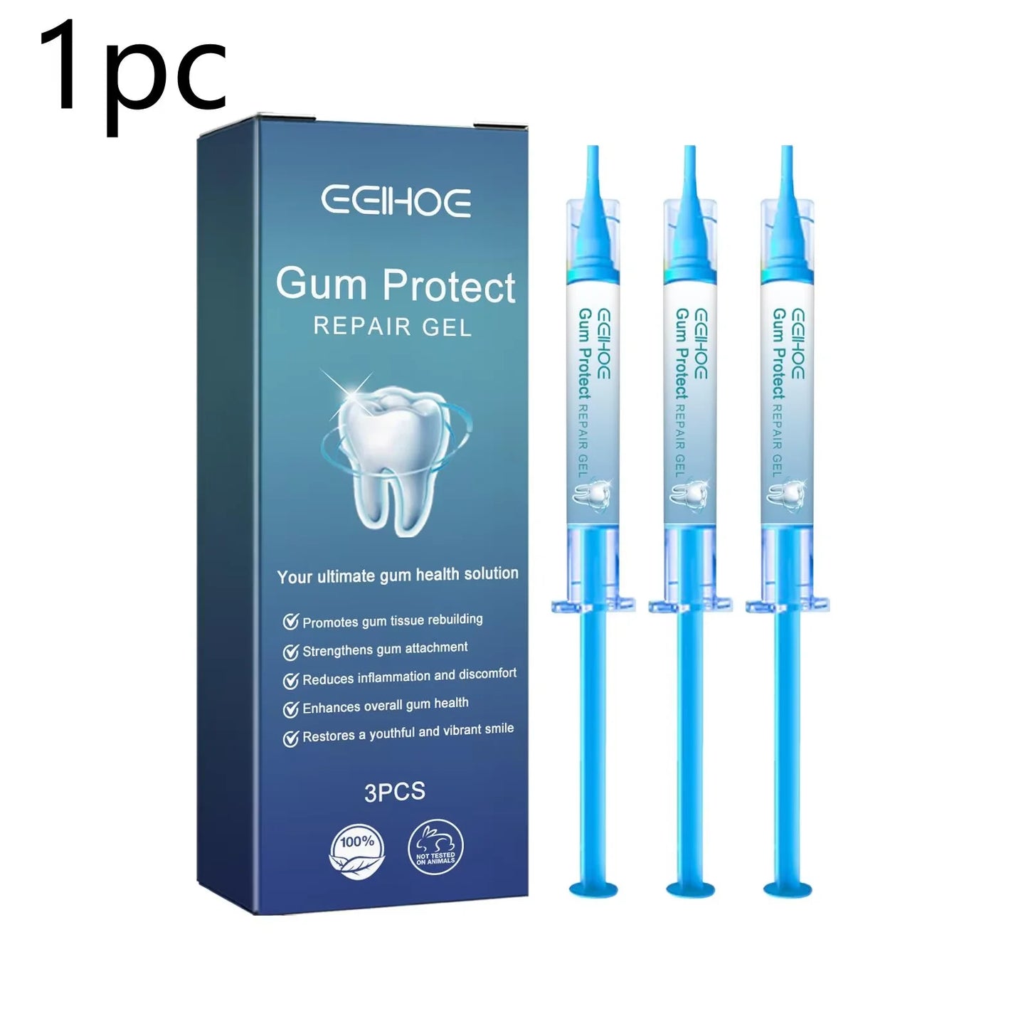 Fresh Breath & Teeth Cleaning Gel (3-Pack) — Gentle Daily Oral Care for a Brighter Smile