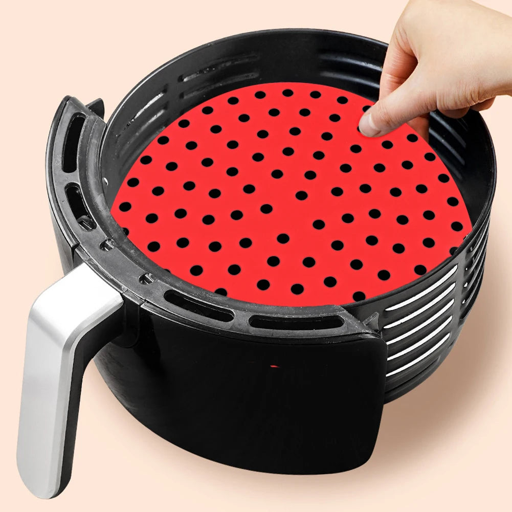 Reusable Silicone Air Fryer Liner — Non-Stick Baking Mat for Air Fryers