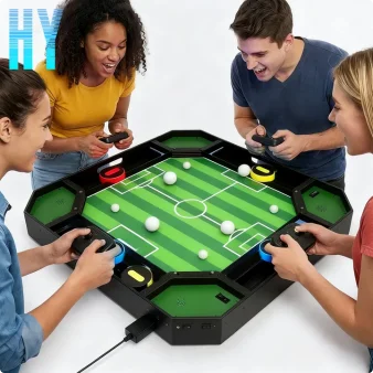 4-Player Tabletop Arcade Pinball Game — Clear Acrylic Party Game for All Ages