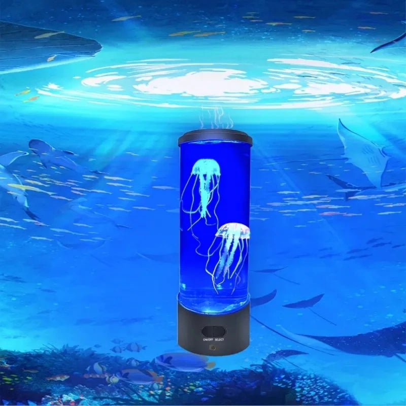 LED Jellyfish Night Light — Colorful Atmosphere Lamp with Remote Control