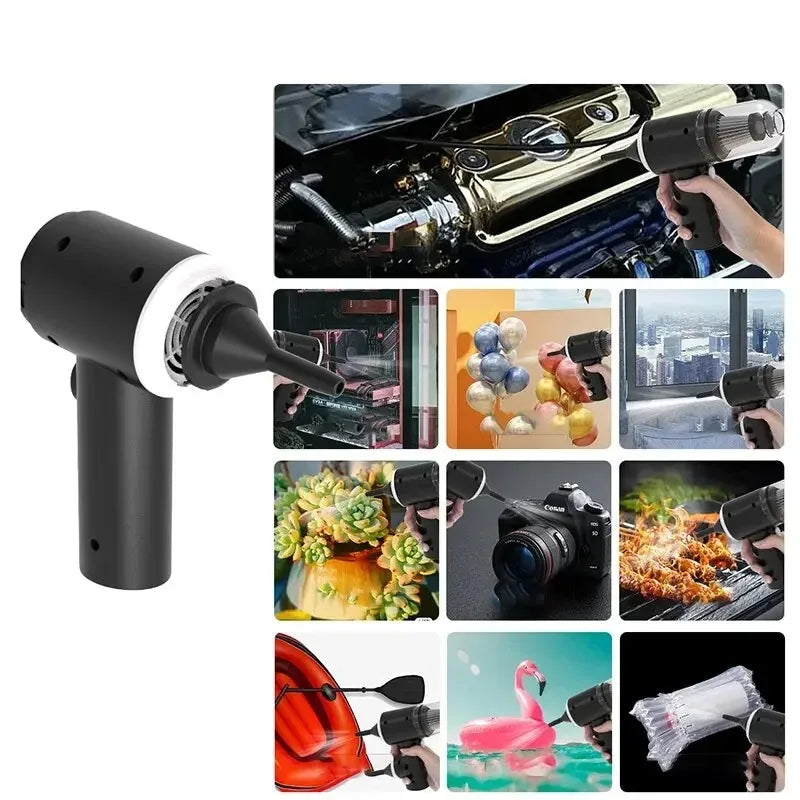 Mini Cordless Car Vacuum — 9000Pa Portable Handheld Cleaner for Car, Desk & Home