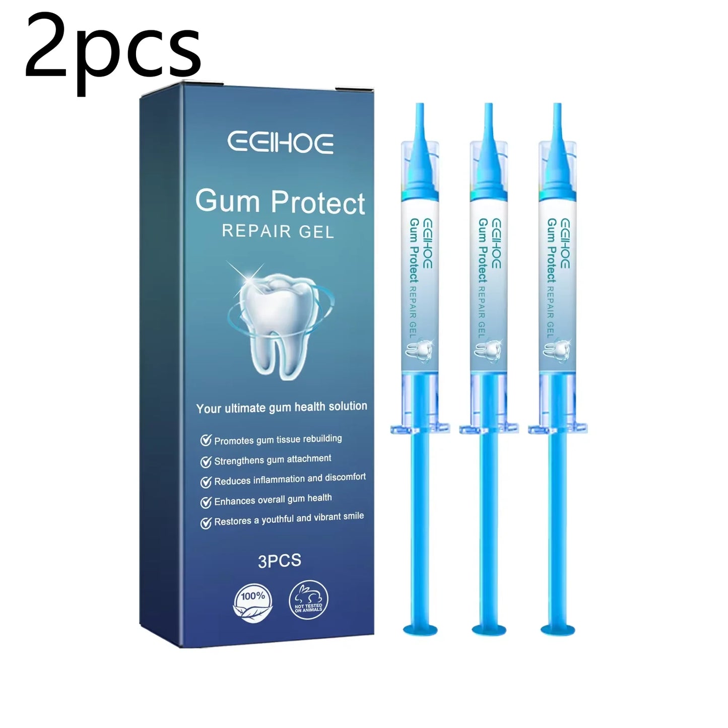 Fresh Breath & Teeth Cleaning Gel (3-Pack) — Gentle Daily Oral Care for a Brighter Smile