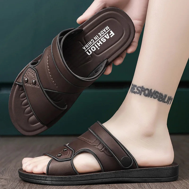 Men's Casual Outdoor Sandals — Comfortable Cushioned Beach & Summer Footwear