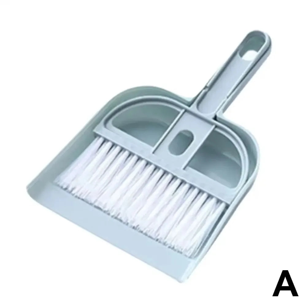Mini Desk Broom & Dustpan Set — Cute Handheld Brush for Keyboard, Crafts & Tabletop Cleaning