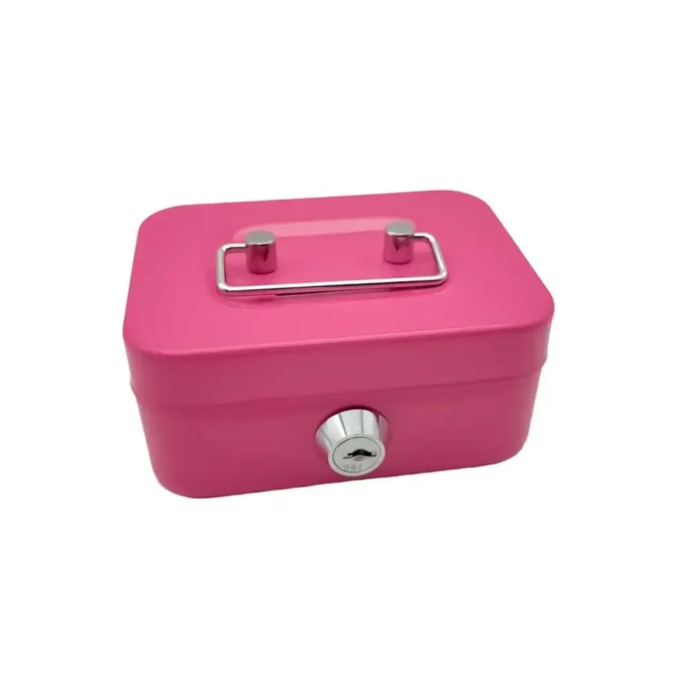 Portable Metal Cash Box with Key Lock