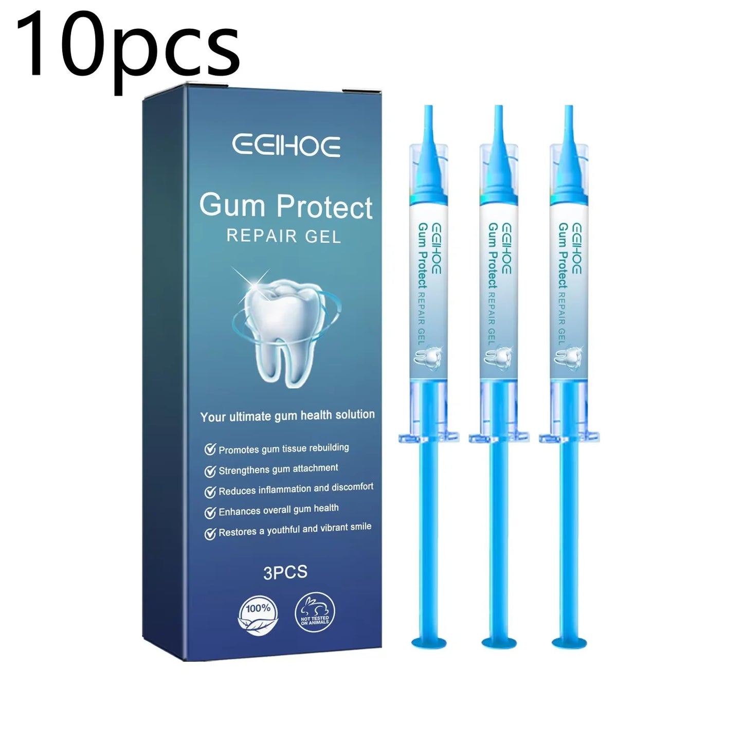 Fresh Breath & Teeth Cleaning Gel (3-Pack) — Gentle Daily Oral Care for a Brighter Smile
