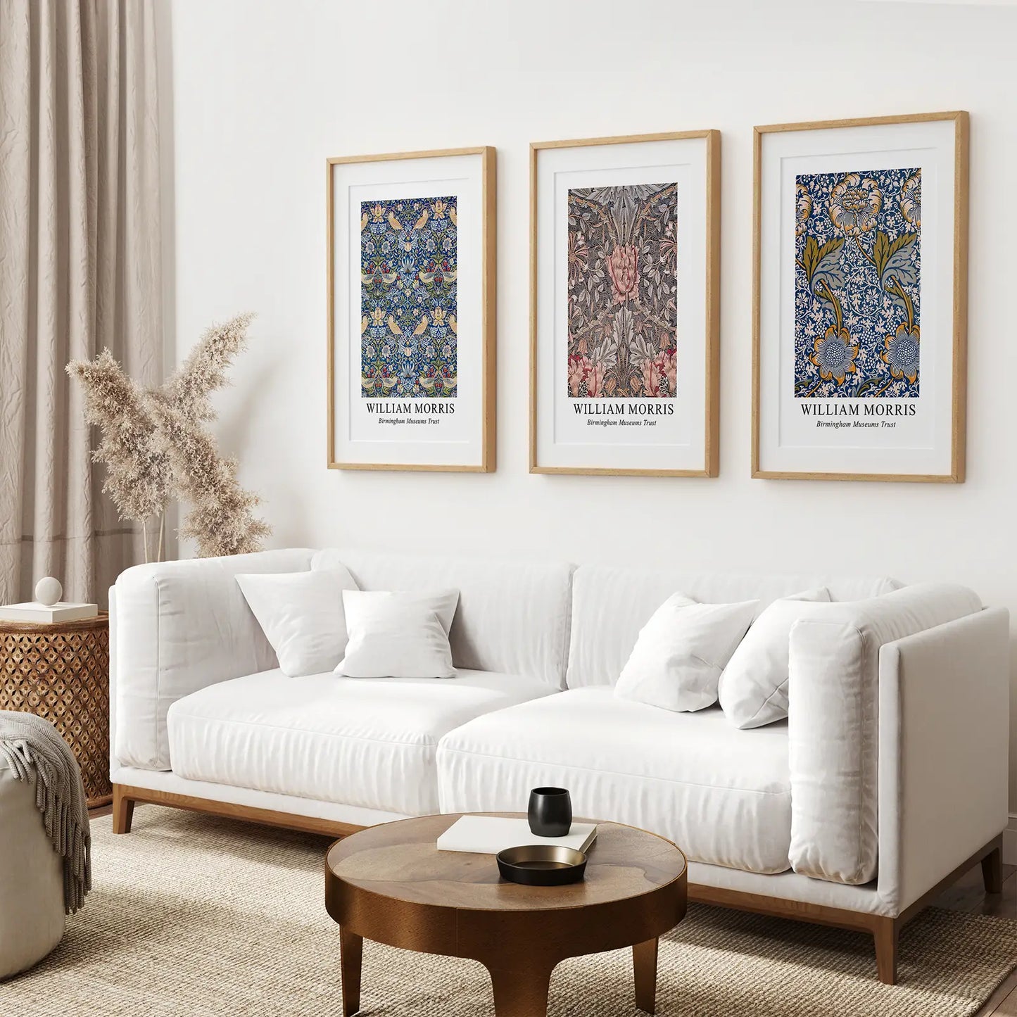 Modern Art Nouveau William Morris Set of 3 Prints