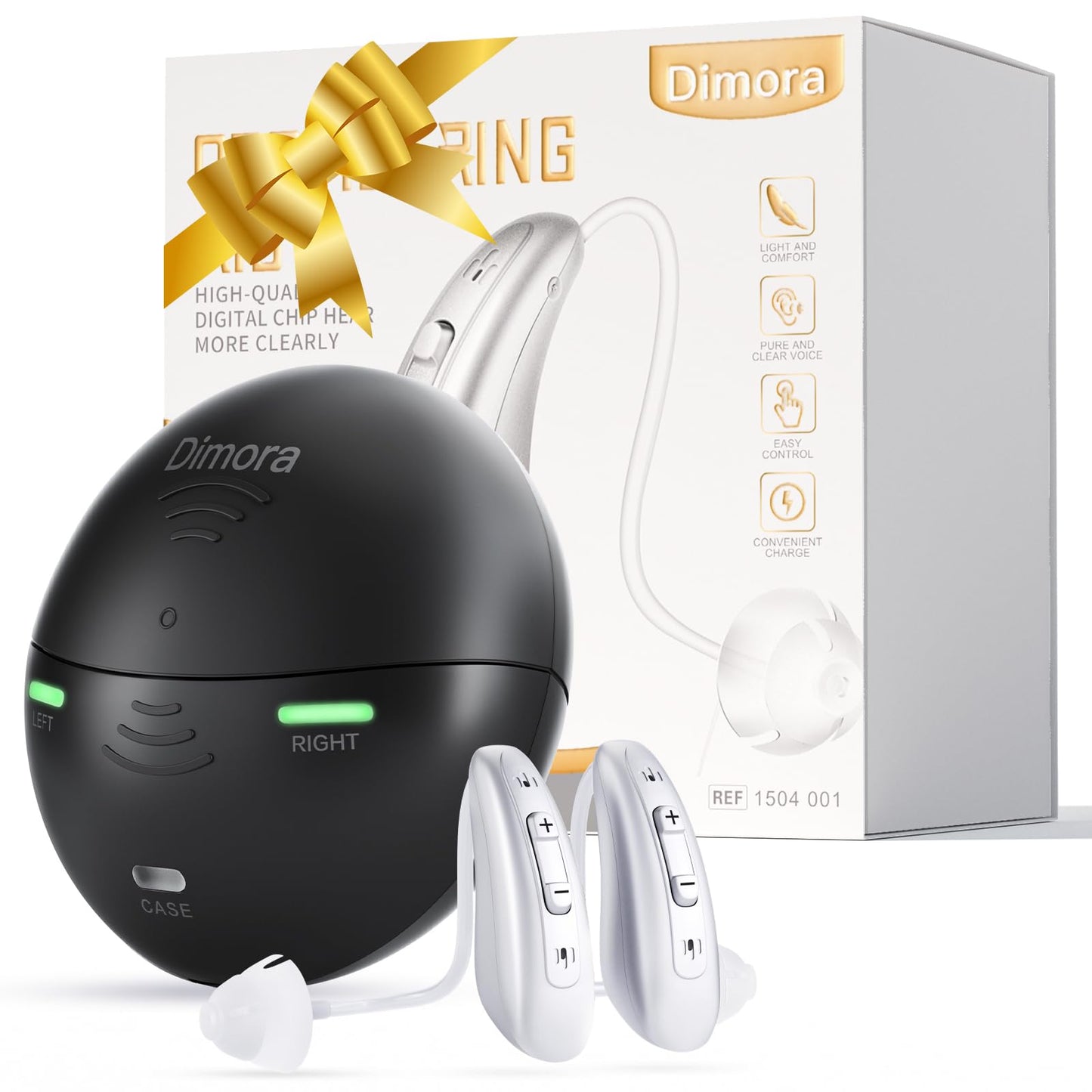 Rechargeable Hearing Aids for Seniors Adults-Dimora BTE Earing Aid