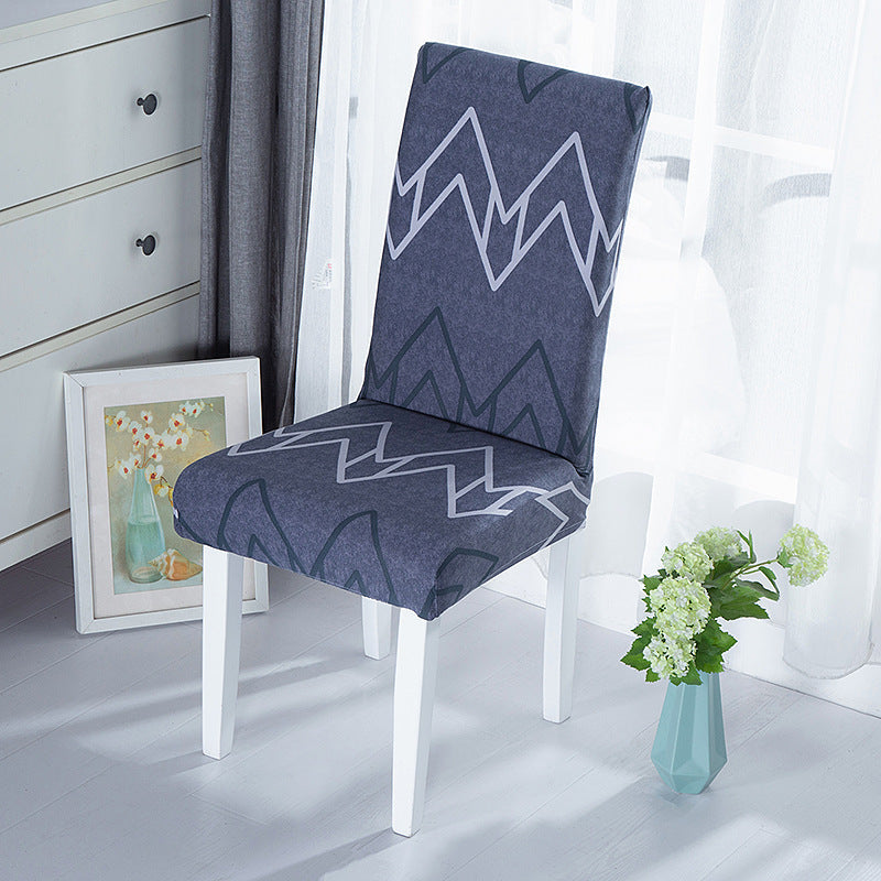 New Chair Cover Printed Chair Cover Elastic Antifouling Hotel Household Chair Cushion Protective Cover