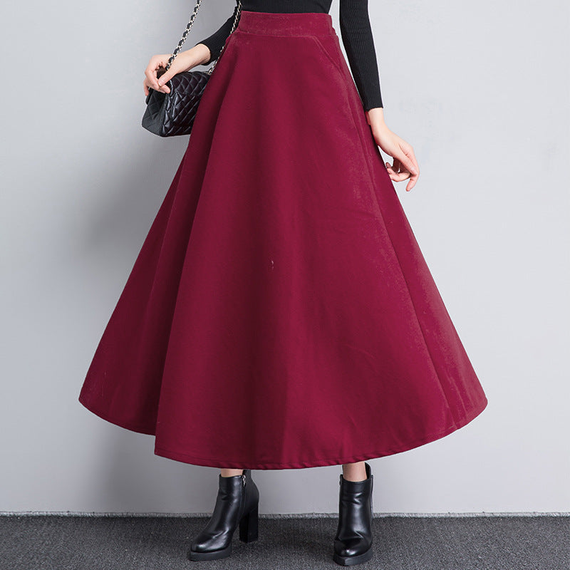 High-waist Long Plus-size Women's Dress