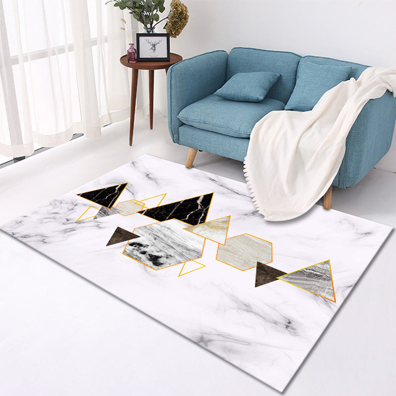 Crystal Velvet Printed Carpet Living Room