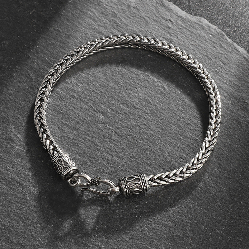 Men's Retro Stainless Steel Ins Style Personalized Bracelet