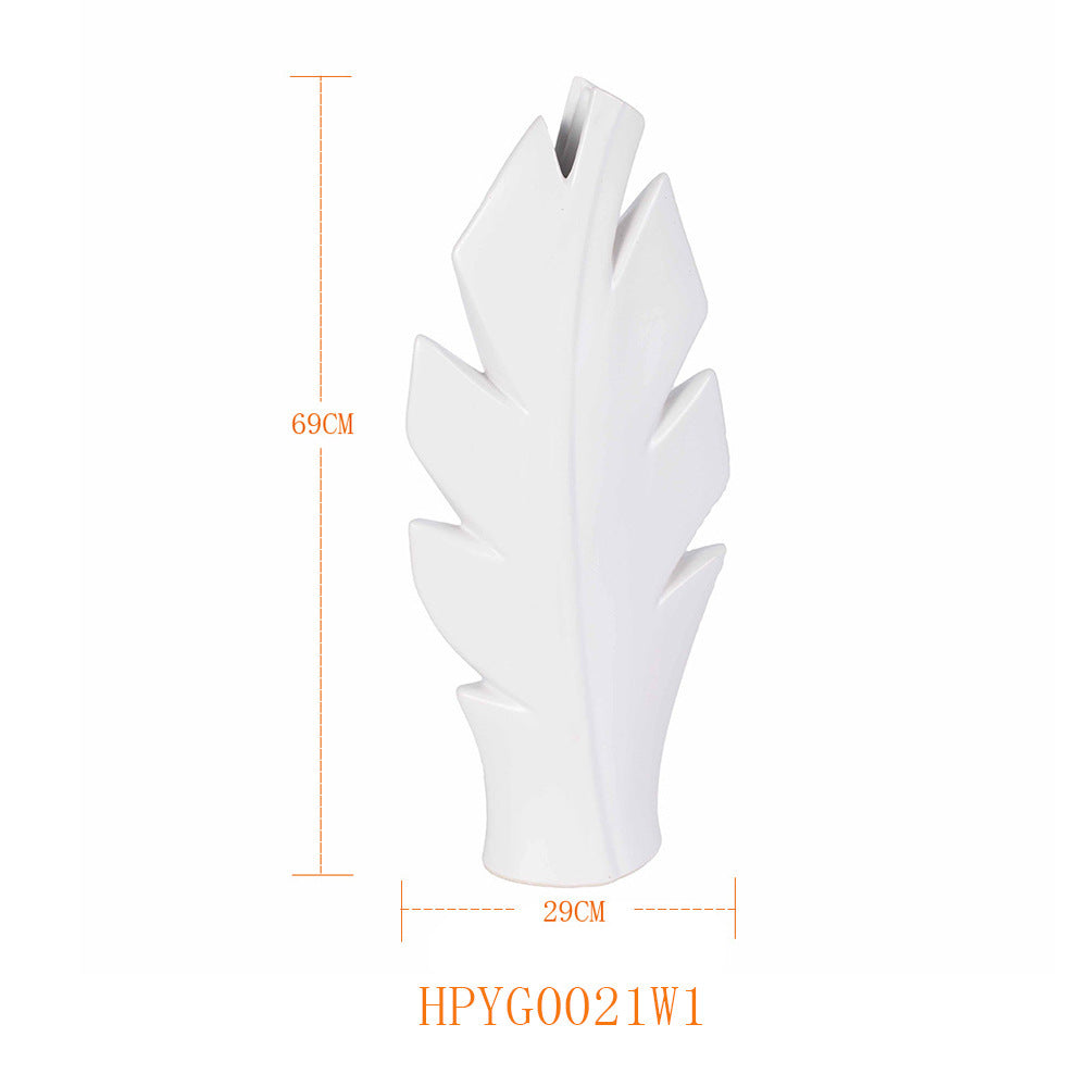 Model Room Exhibition Hall Entrance Matte Ceramic Art Vase