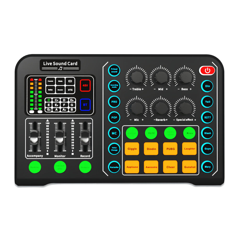 Fashion Minimalist Sound Card Support 48v Microphone
